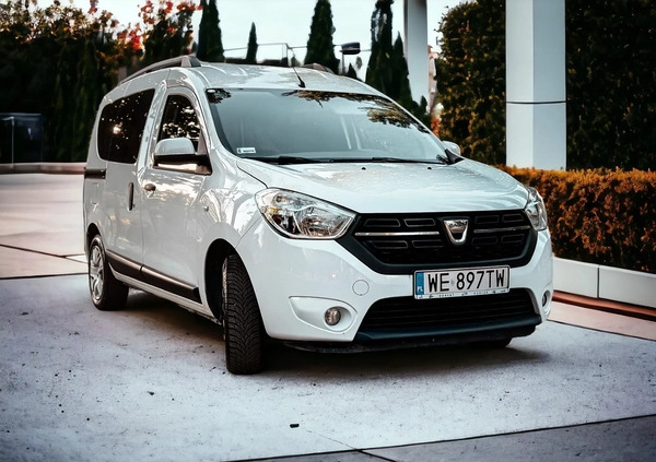 Dacia Dokker cena 36900 przebieg: 157900, rok produkcji 2018 z Łódź małe 407